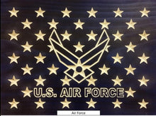Load image into Gallery viewer, Customizable, Made to Order, Rustic, Handcrafted, Wooden Flags. You select the Union type.