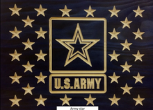 Load image into Gallery viewer, Customizable, Made to Order, Rustic, Handcrafted, Wooden Flags. You select the Union type.