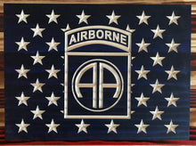 Load image into Gallery viewer, Customizable, Made to Order, Rustic, Handcrafted, Wooden Flags. You select the Union type.