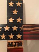 Load image into Gallery viewer, Wooden American Cross