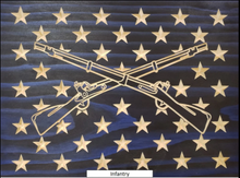 Load image into Gallery viewer, Customizable, Made to Order, Rustic, Handcrafted, Wooden Flags. You select the Union type.