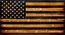 Load image into Gallery viewer, Customizable, Made to Order, Rustic, Handcrafted, Wooden Flags. You select the Union type.