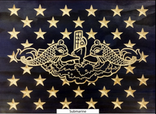 Load image into Gallery viewer, Customizable, Made to Order, Rustic, Handcrafted, Wooden Flags. You select the Union type.